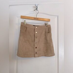 Express faux suede skirt size 2